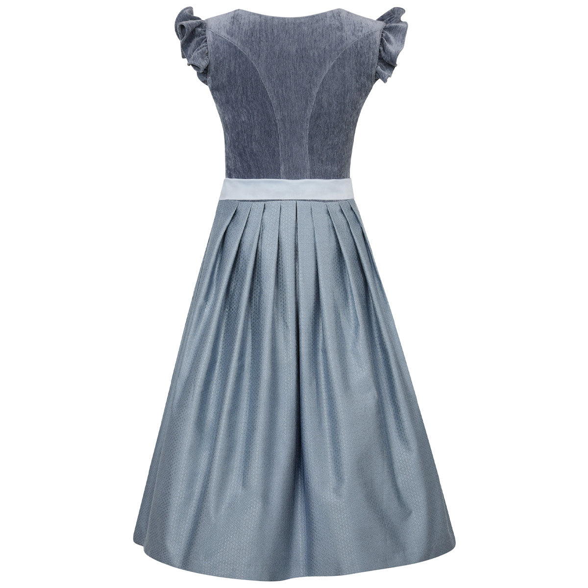 MarJo Dirndl Hochwinkel Hellblau Abnehmbare Flügelarme 70cm