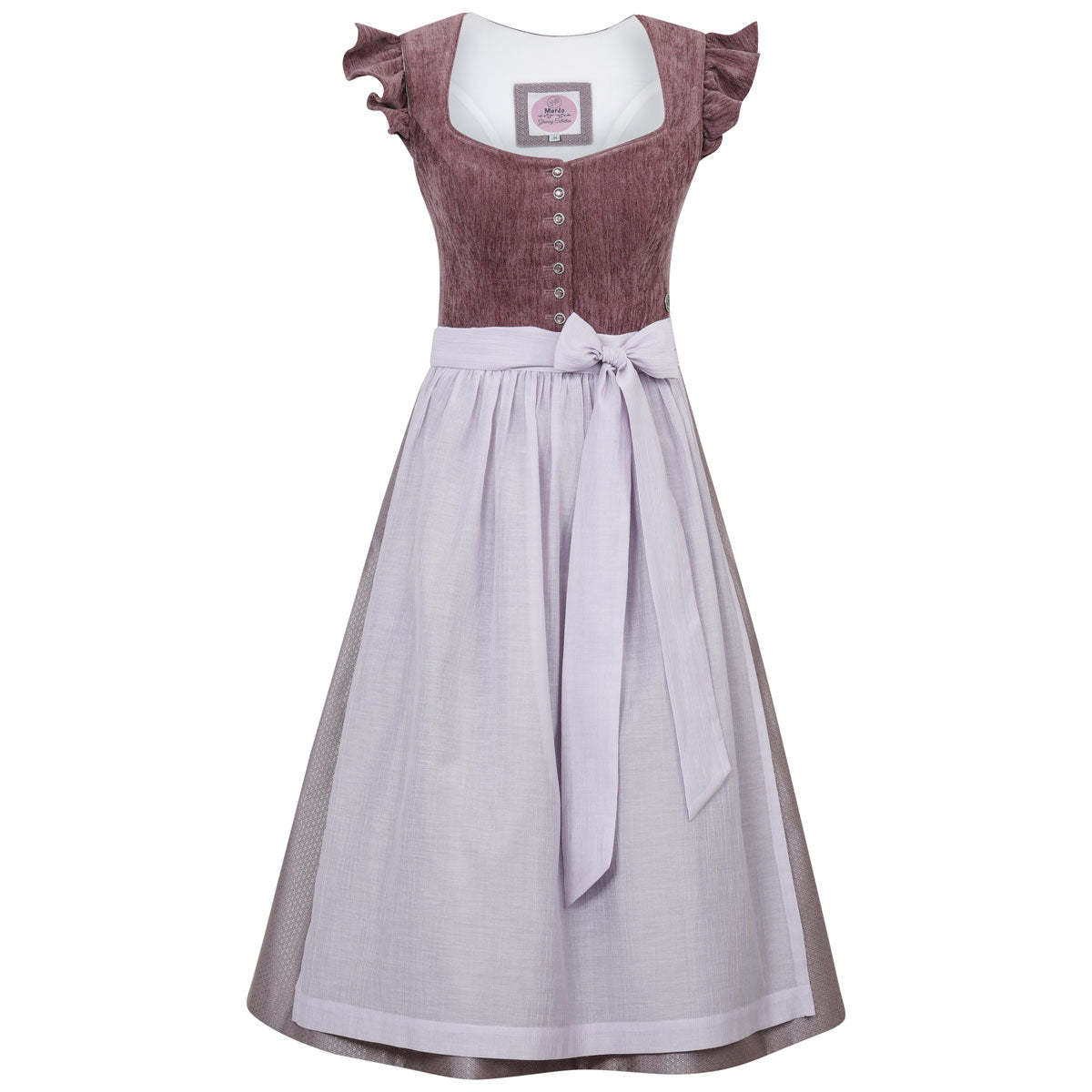 MarJo Dirndl Hochwinkel Pflaume Flügelarm 70cm - Datschi Trachten