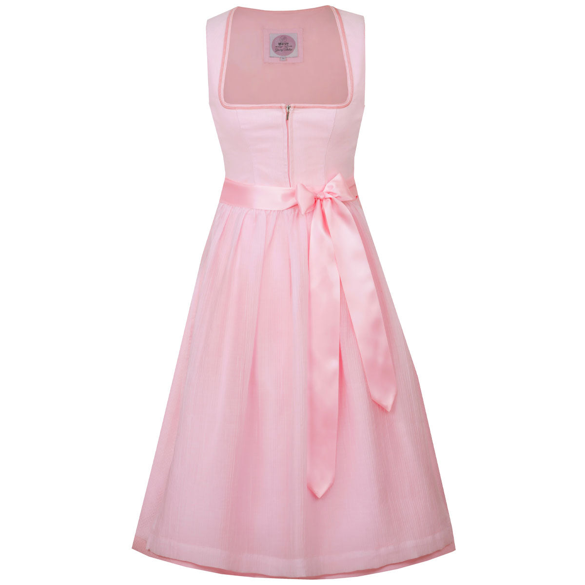 MarJo Dirndl Hofstetten Puderrosa Reißverschluss 65 cm - Datschi Trachten