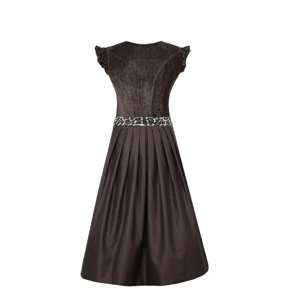 MarJo Dirndl Oberhofen Espresso-Leo Flügelarm 70cm