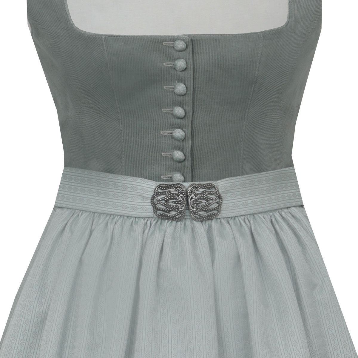 MarJo Dirndl Osterhofen Salbei/Grün Cord 70cm - Datschi Trachten