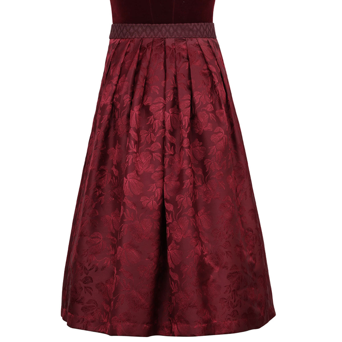 MarJo Dirndl Rabenstein Wine Froschgoscherl Samt 65cm