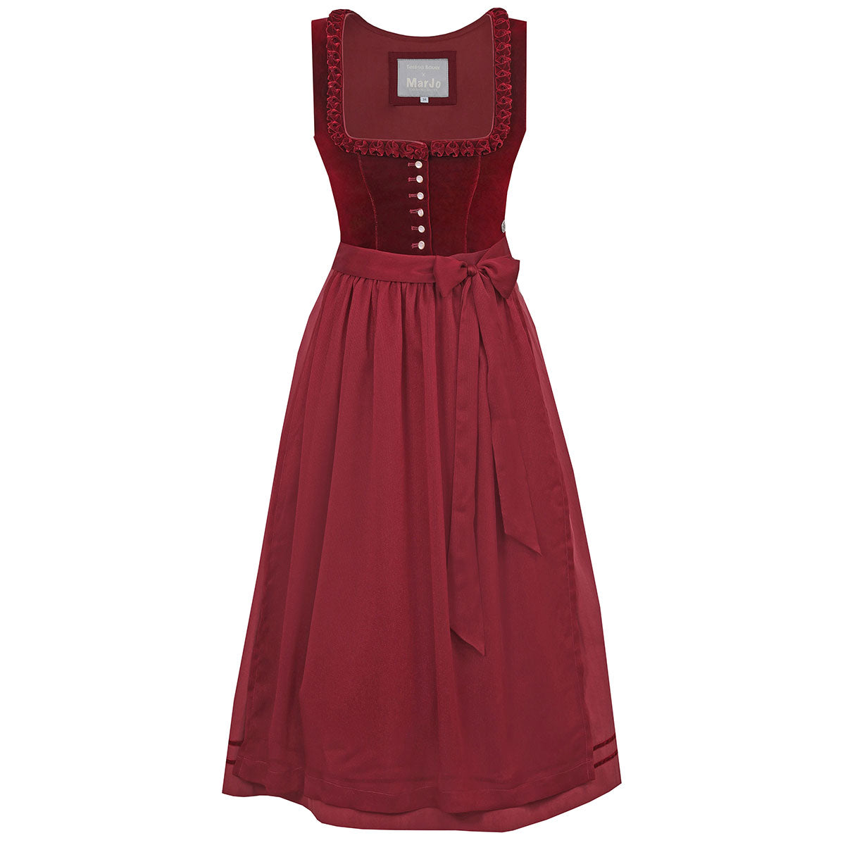 MarJo Dirndl Cherry Chante Rot 70cm Kollektion Teresa Bauer - Datschi Trachten