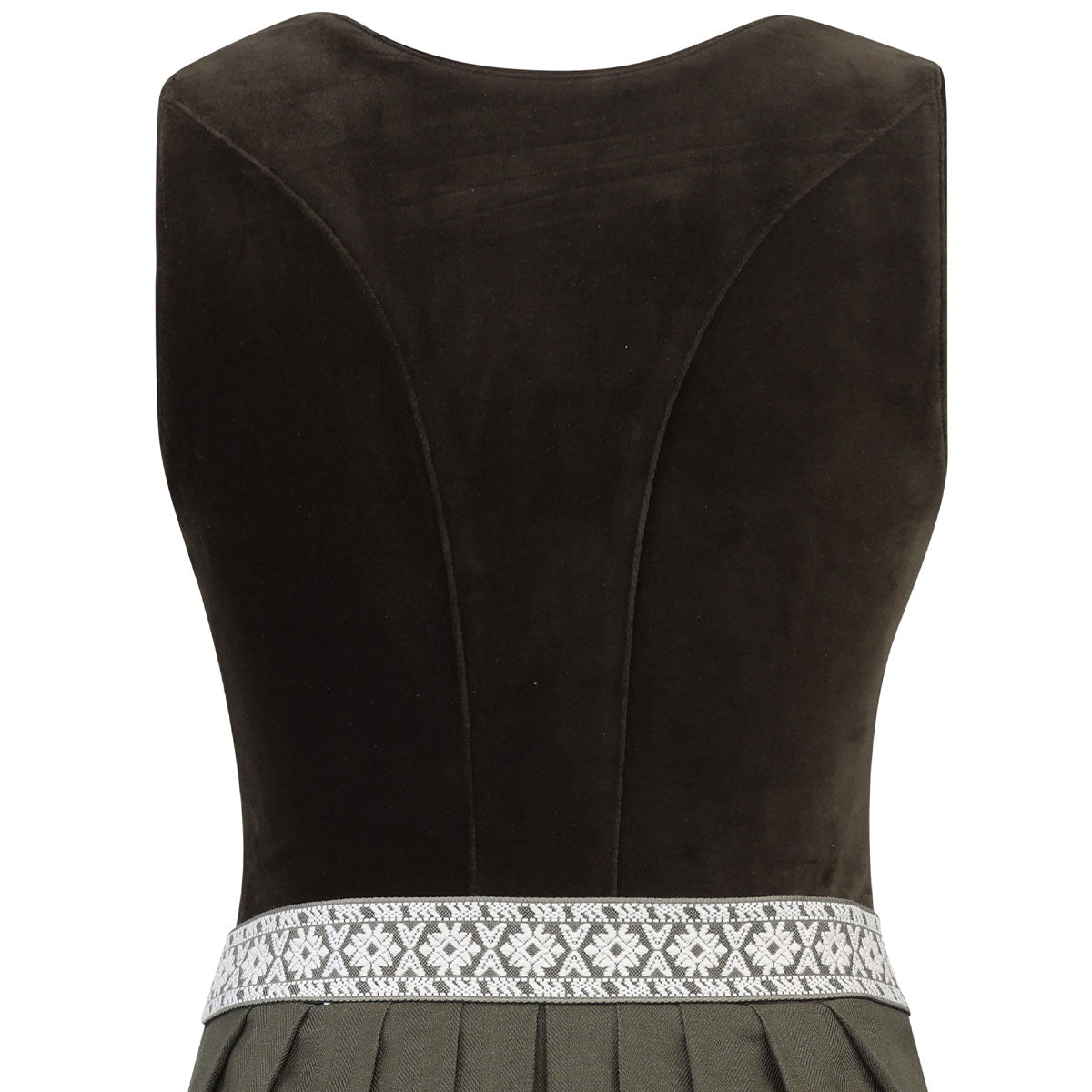 Teresa Bauer x MarJo Dirndl Forest Kiss 70 cm Moosgrün Reißverschluss Kollektion 2026
