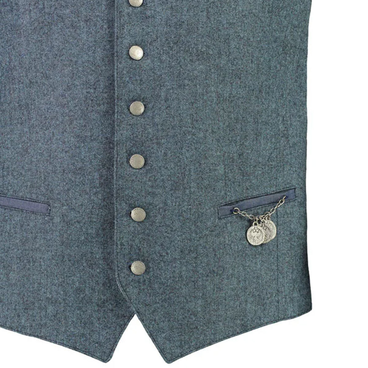 Gipfelstürmer Trachtenweste Franz Blau mit Charivari - Datschi Trachten