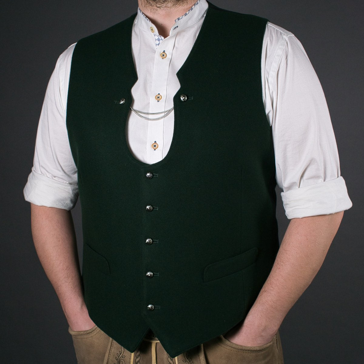 Trachtenweste Paul Tegernsee in Grün kaufen