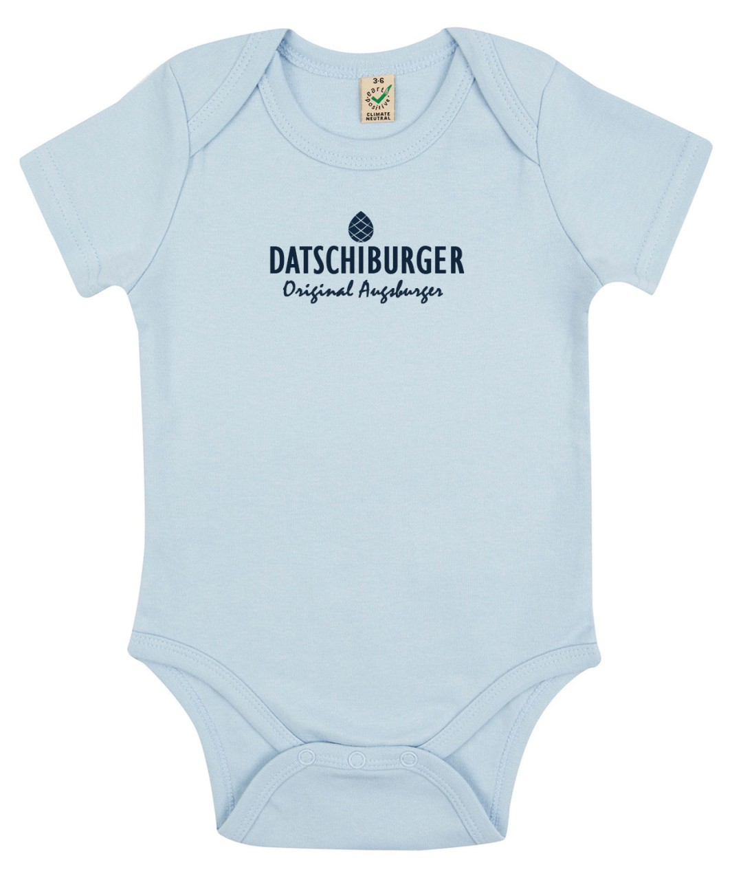 Datschiburger Baby Strampler Kurz Blau