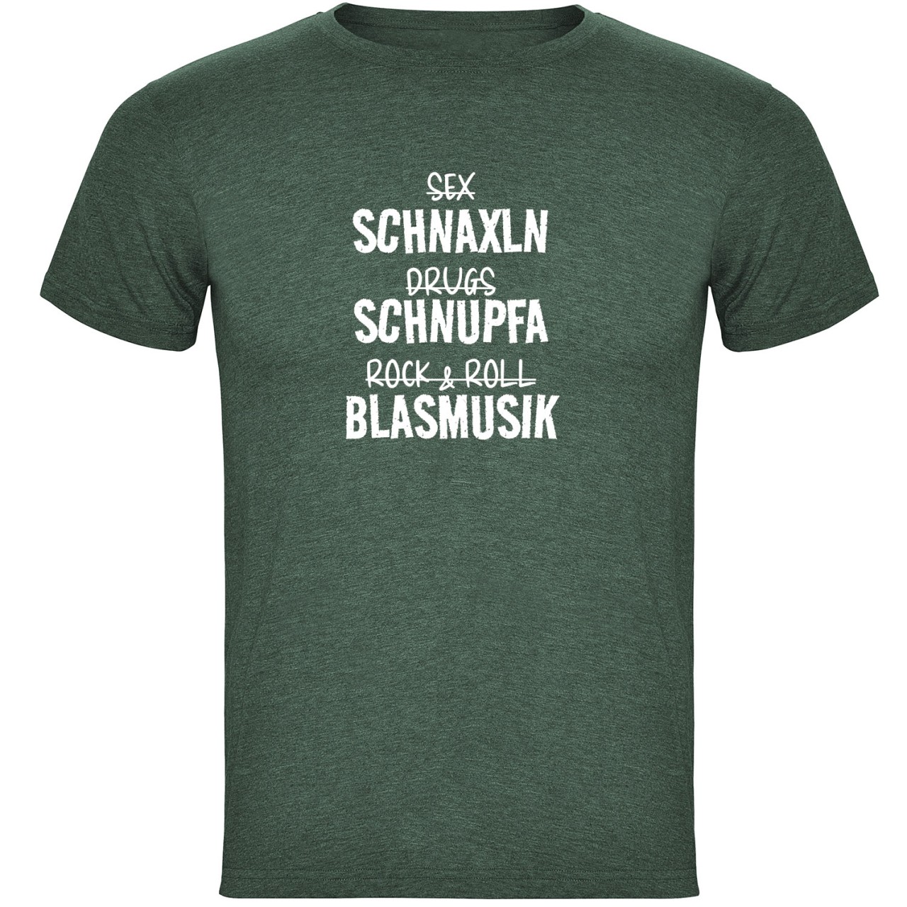 Schnaxln Schnupfa Blasmusik Herren T-shirt